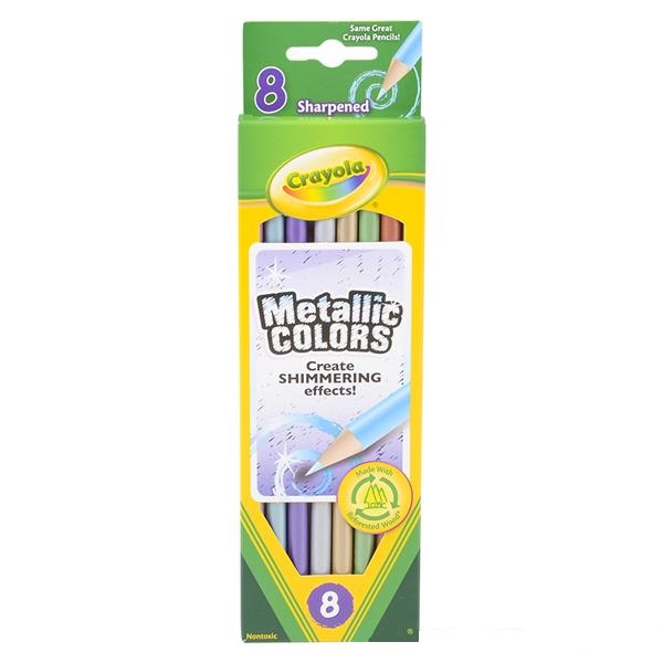 Crayola Metallic Colored Pencils 8pc (case of 24)
