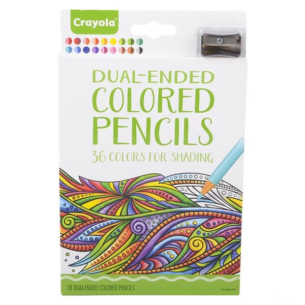 Crayola Dual Ended Shading Colored Pencils 18pc (case of 48)