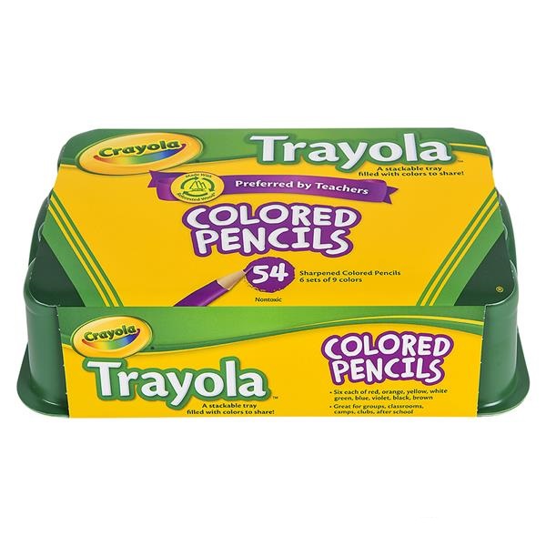Crayola Colored Pencils Trayola 54pc (case of 6)