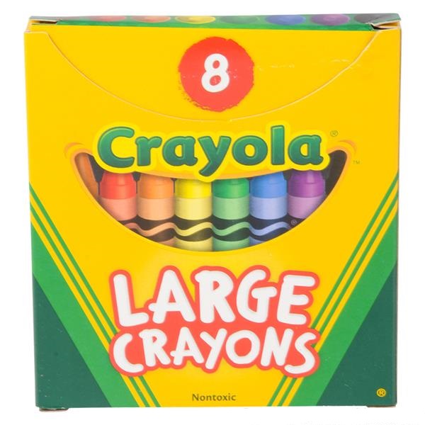 Crayola Large Crayons Tuck Box 8pc (case of 144)