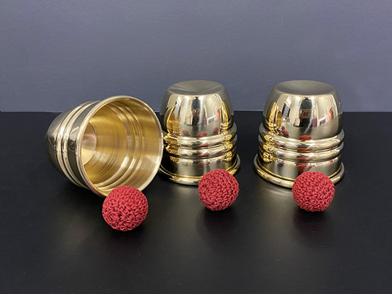 Super Cups and Balls Brass by Oliver Magic (watch video)