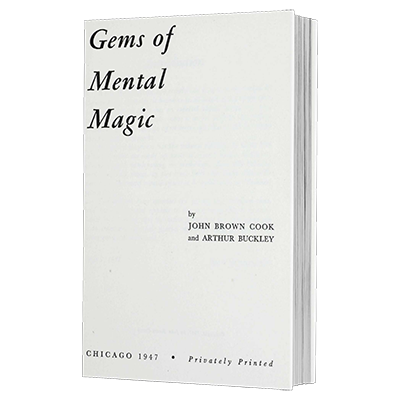 Gems of Mental Magic by Arthur Buckley and The Conjuring Arts Research Center eBook DOWNLOAD