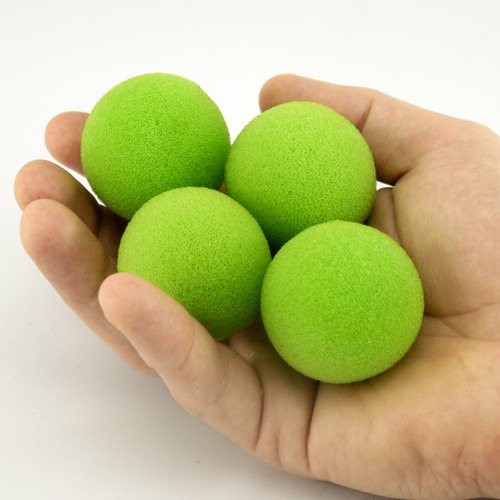 Sponge Balls (Set of 4) Lime Green