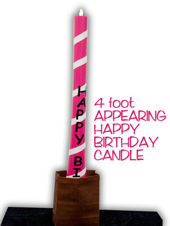 Appearing Happy Birthday Candle LIT (watch video)