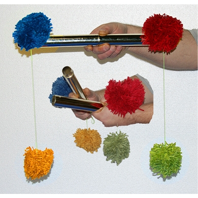 Deluxe Pom Pom Pole Metal Finish | Madhatter Magic