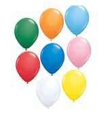 5 inch Round Balloons in Single Standard Colors