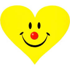 Smiley Clown Heart Stickers