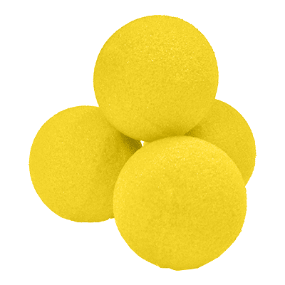 Sponge Balls (Set of 4) Yellow
