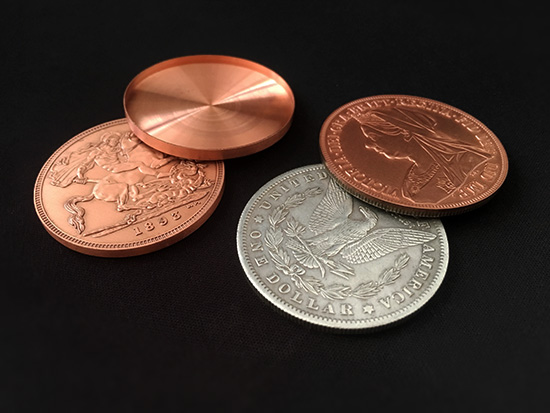 Sun and Moon Coin Set Morgan Dollar by Oliver Magic (watch video)