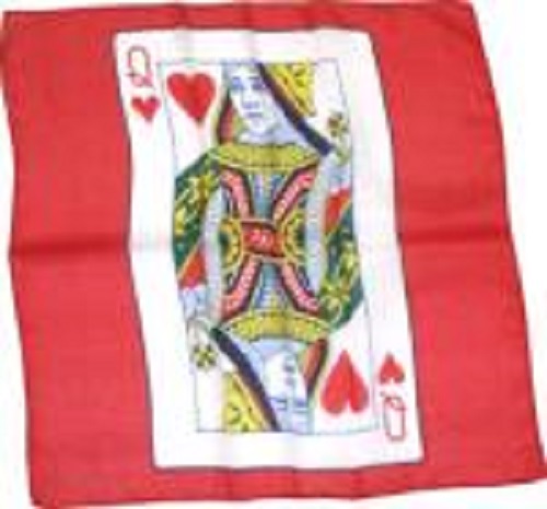 Card Silk Queen of Hearts 18"