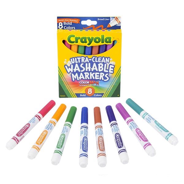 Crayola Bold Broad Line Washable Markers 8pc (case of 24)