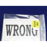 Wrong Wrong Again Poker Size Card