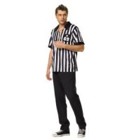Referee Shirt Mens Adult Costume