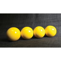 Wooden Billiard Balls Yellow