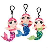 4" Mermaid Backpack Clip with Sound (case of 60)