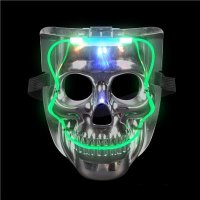 8" Light up Skull Mask (case of 48)