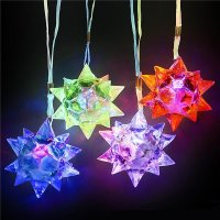 2.5" Flashing Crystal Star Ball Necklace (case of 144)