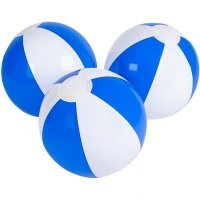 12" BLUE AND WHITE BEACH BALL (case of 288)