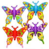 27" TRANSPARENT BUTTERFLY INFLATE (case of 144)