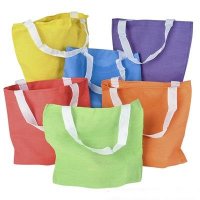 8.75" Bright Colored Tote Bag (case of 432)