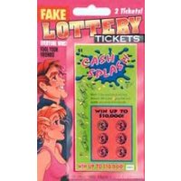 Fake Lottery Tickets 2 Per Card