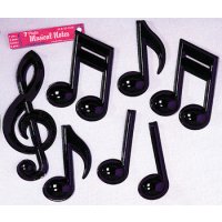 MUSIC NOTES PLASTIC PACK OF 7