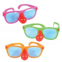 Jumbo Sunglasses with Clown Nose (case of 144)