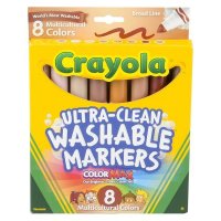 Crayola Multicultural Broad Line Markers 8pc (case of 24)