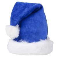 Blue Plush Santa Hat (case of 48)