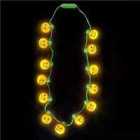 25" Light up Jack O Lantern Necklace (case of 48)