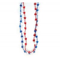 33" Patriotic Star Bead Necklaces (case of 720)