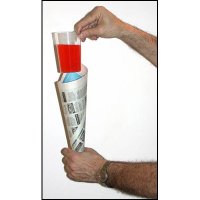 Comedy Glass in Paper Cone by Premium Magic