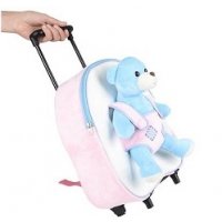Child's Travel Bag with Teddy Bear